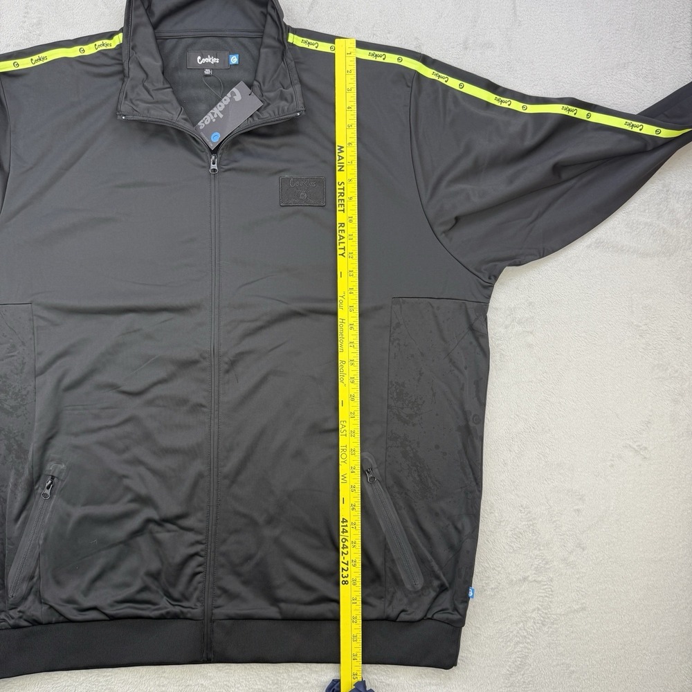 Cookies SF Jacket Mens 4XL Citadel Black Yellow Full Zip Streetwear Track - Picture 8 of 11